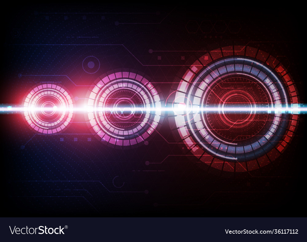 Circuit technology background with hi-tech vector image Circuit technology background with hi-tech