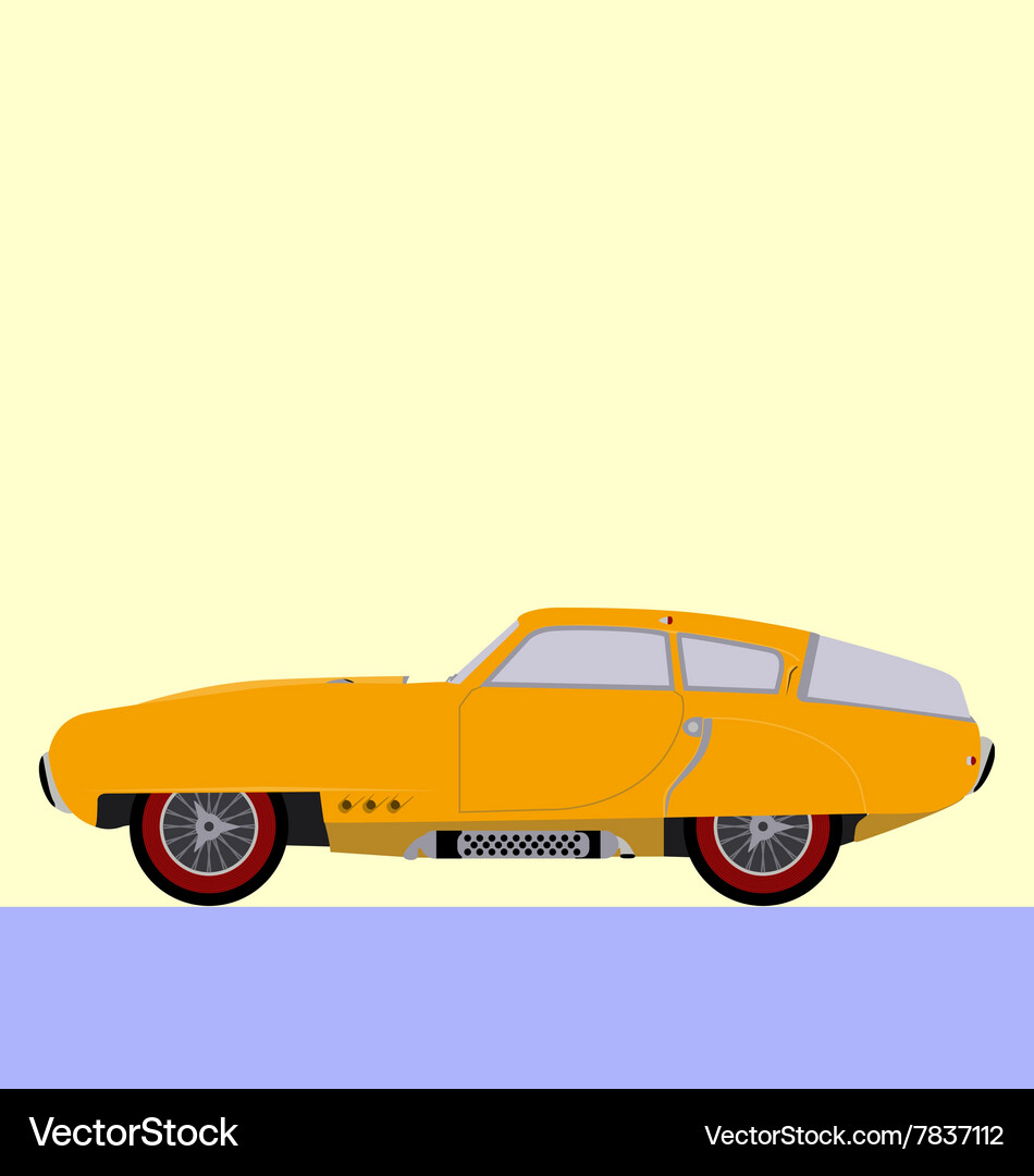 Classic car Royalty Free Vector Image - VectorStock