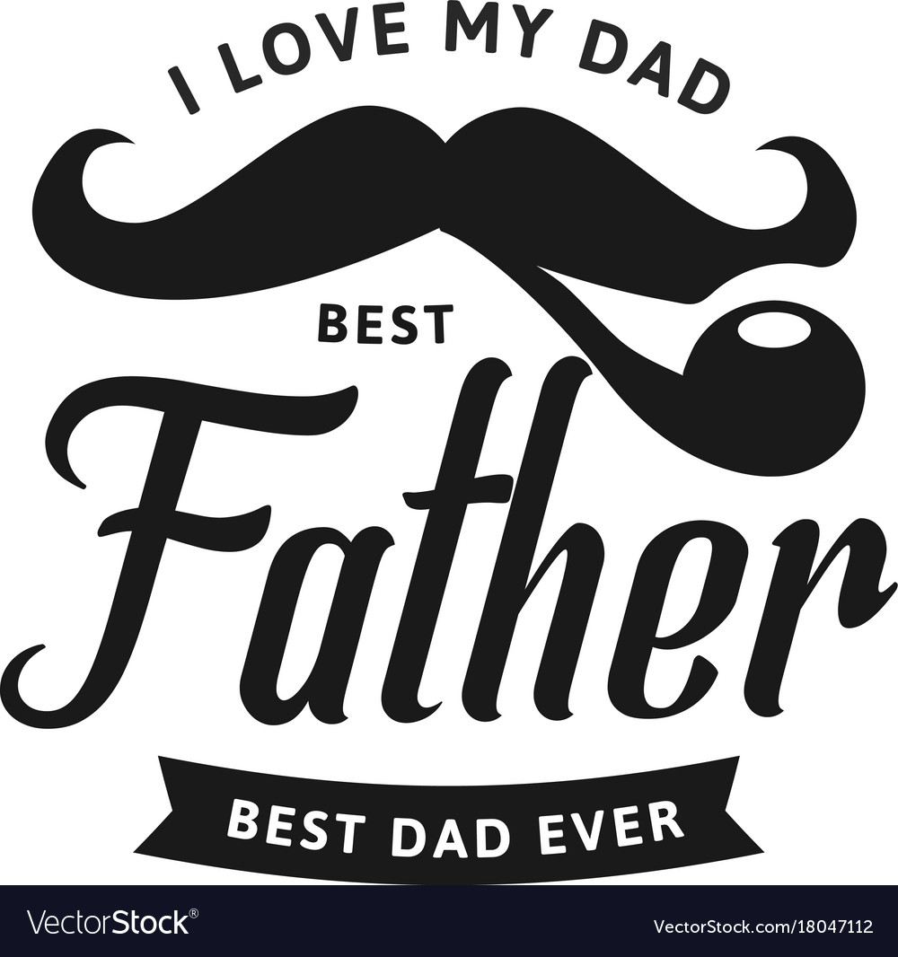 Happy father s day design collection set of black