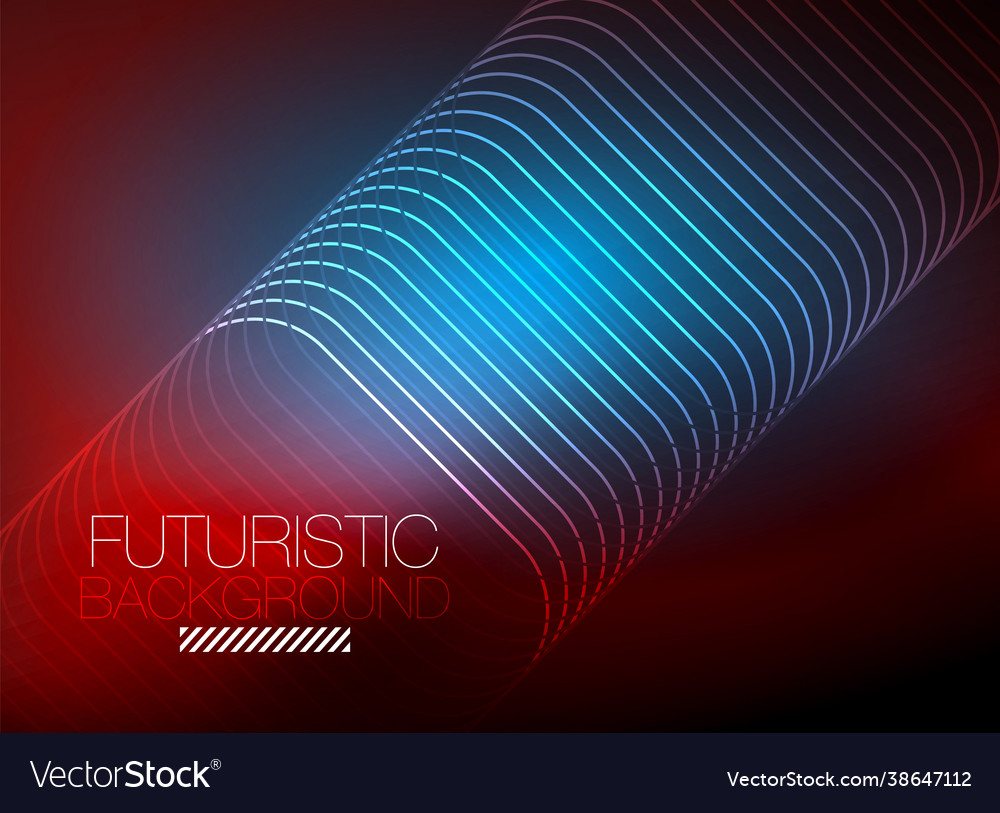 Neon color square shape lines abstract background