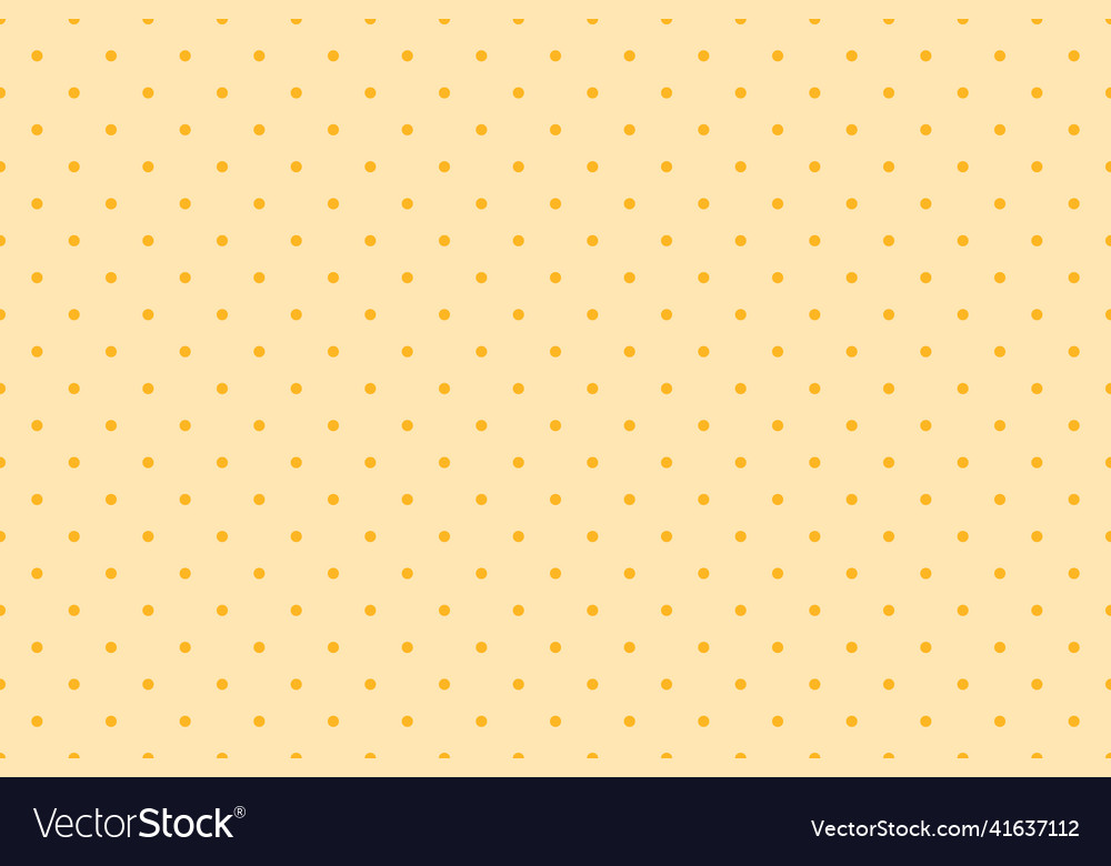 Polkadot pattern with small orange dots pastel vector image Polkadot pattern with small orange dots pastel