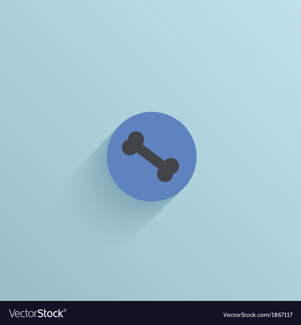 Flat circle icon on blue background eps10