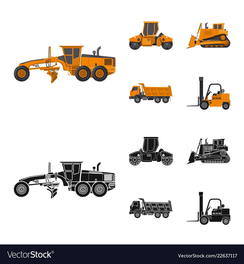 Isolated object of build and construction icon vector image Isolated object of build and construction icon