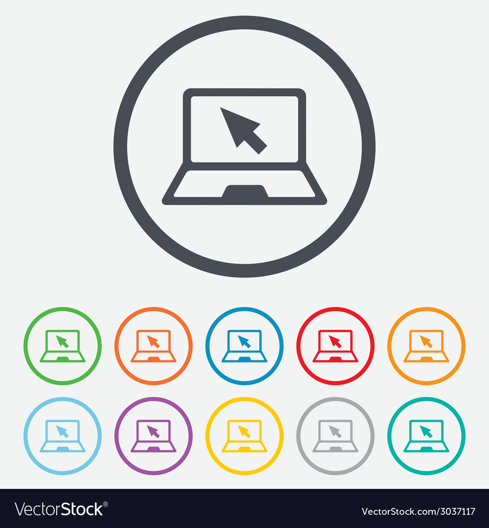 Laptop Pointer Icon