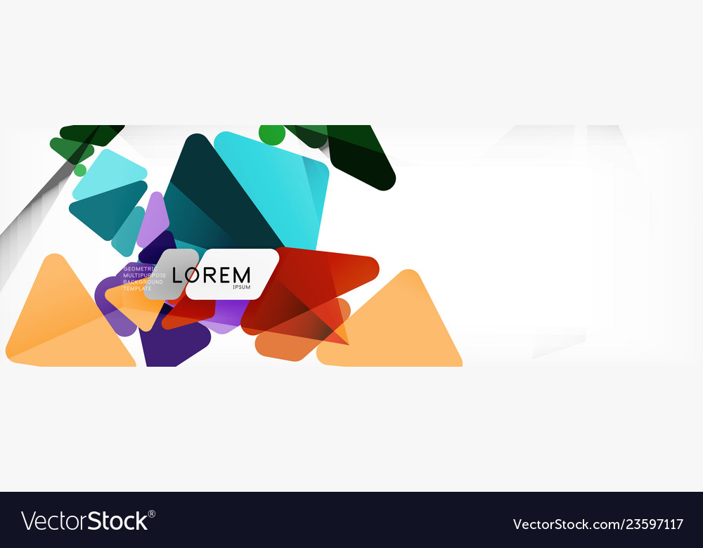 Mosaic triangular low poly style abstract Vector Image Mosaic triangular low poly style abstract