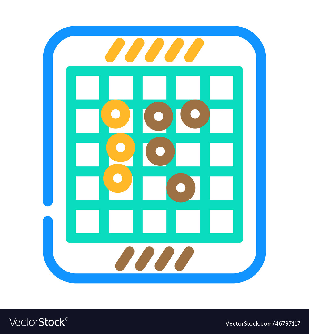 Othello game board table color icon