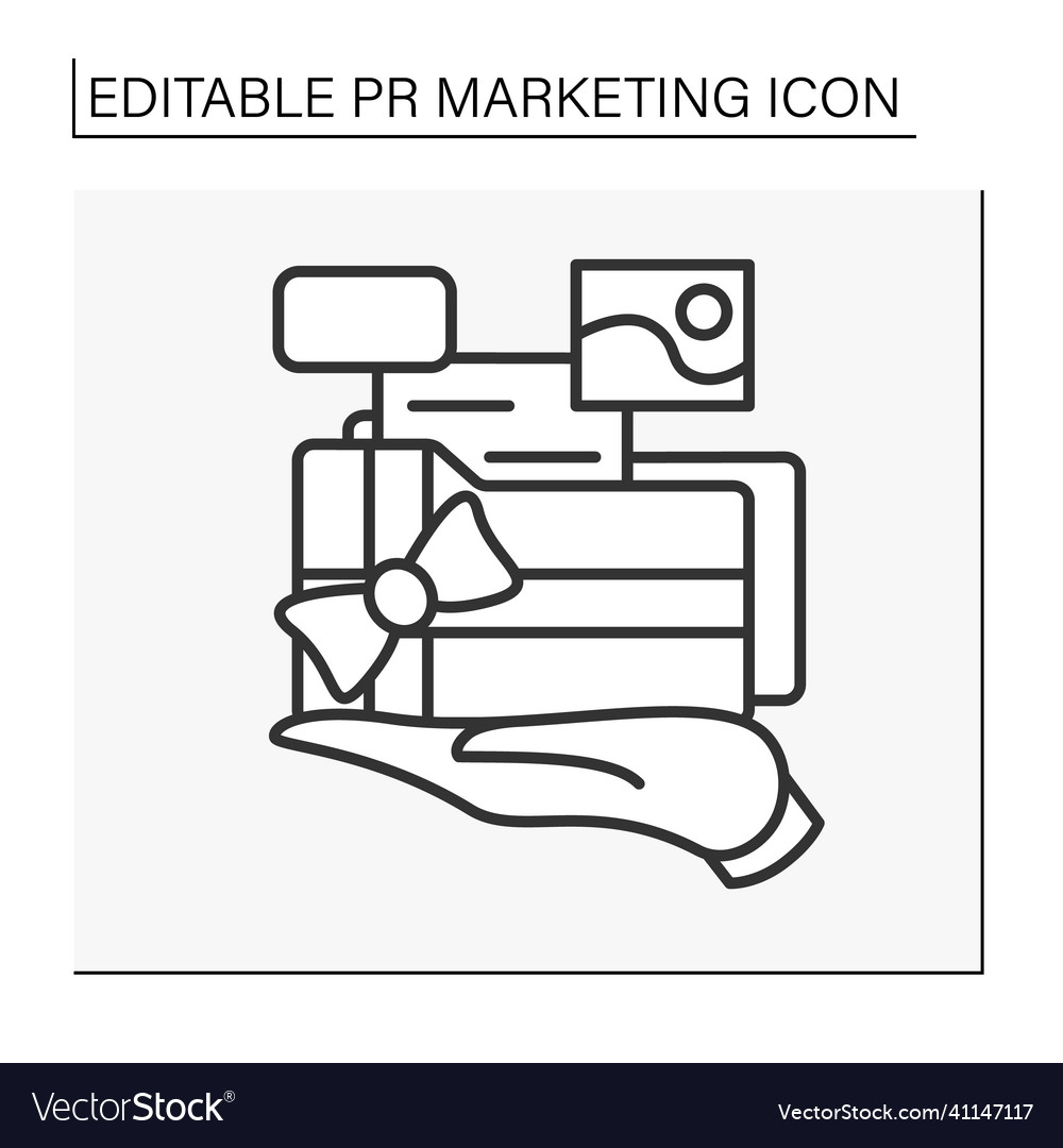 Portfolio line icon