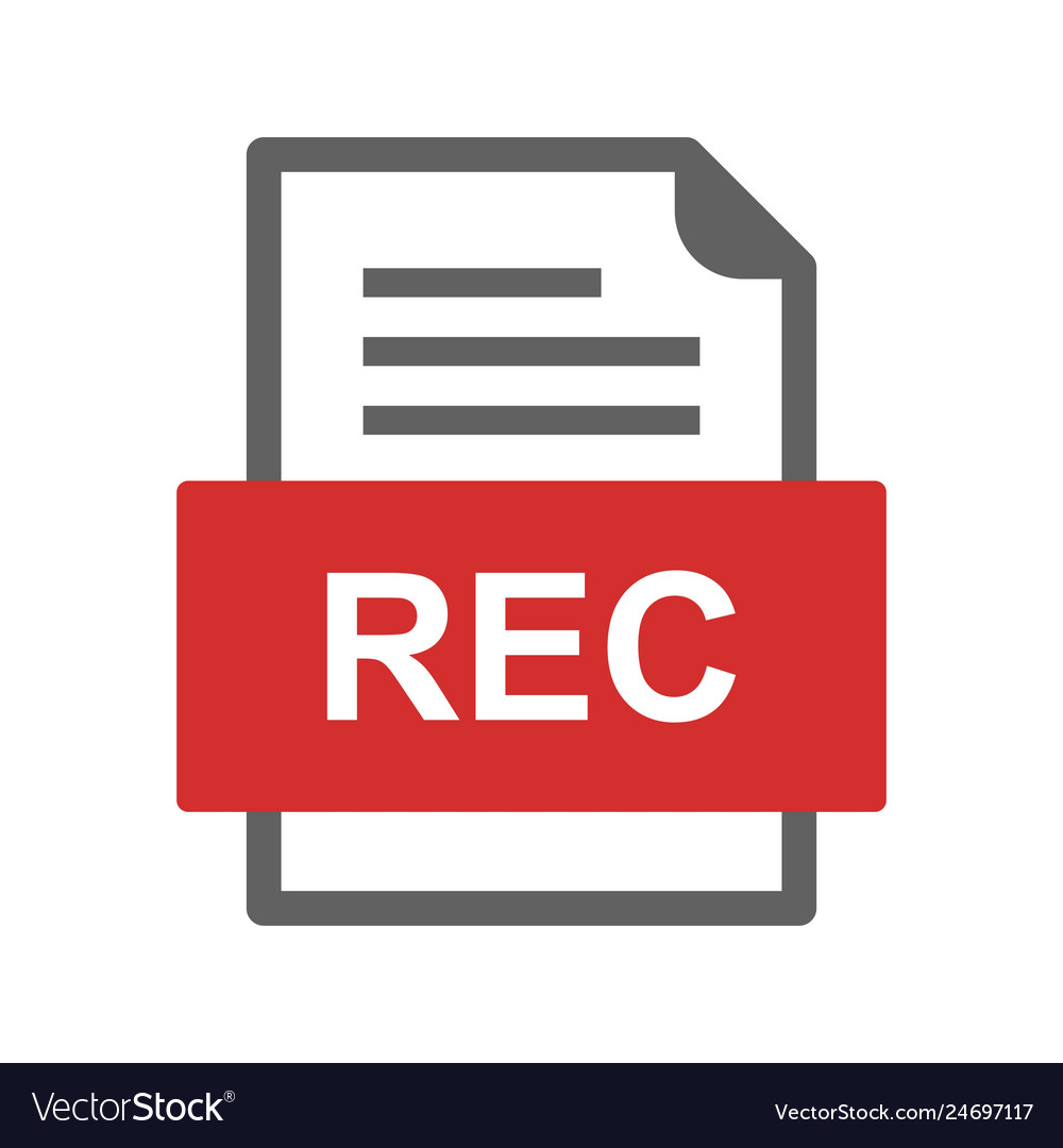 Rec file document icon