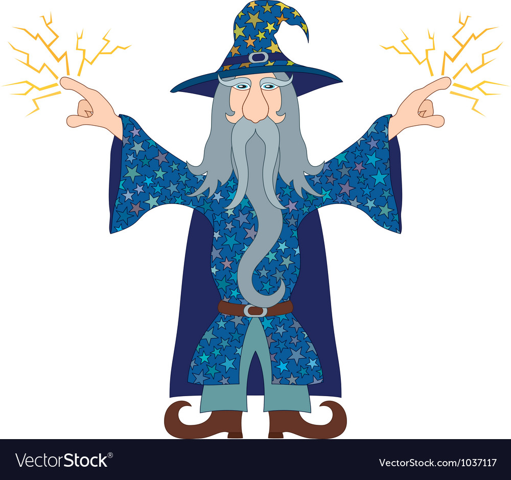 Wizard Casting Lightning Spell