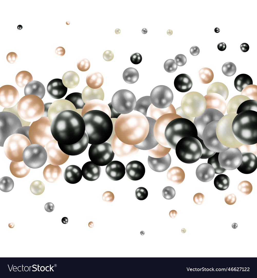 3d render ssorted colorful balls falling down vector image 3d render ssorted colorful balls falling down
