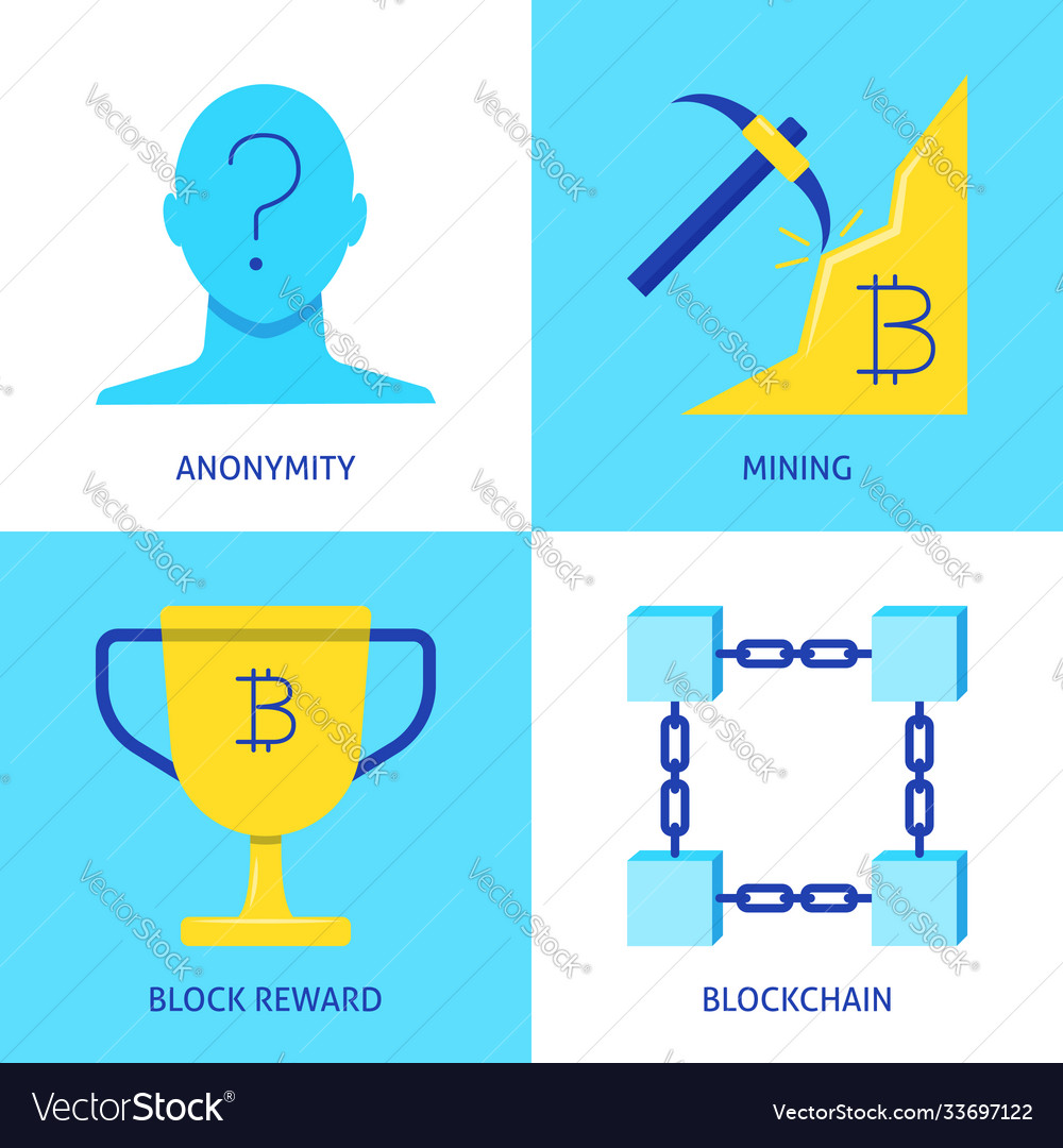 Bitcoin Operations Icon Set