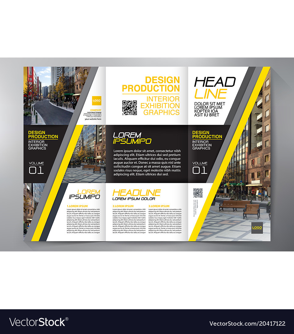 Brochure 3 fold flyer design a4 template