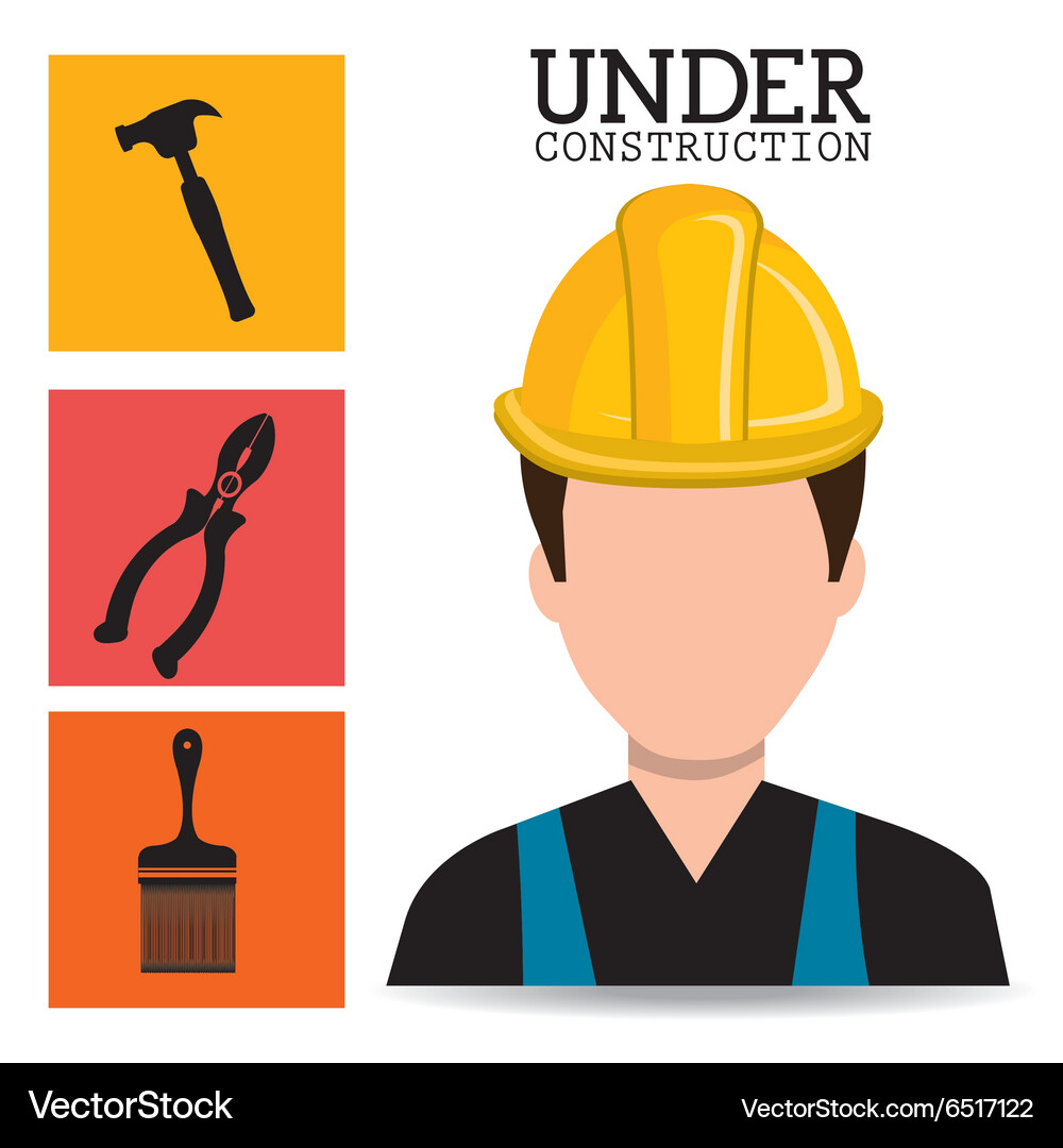 Construction and tools Royalty Free Vector Image