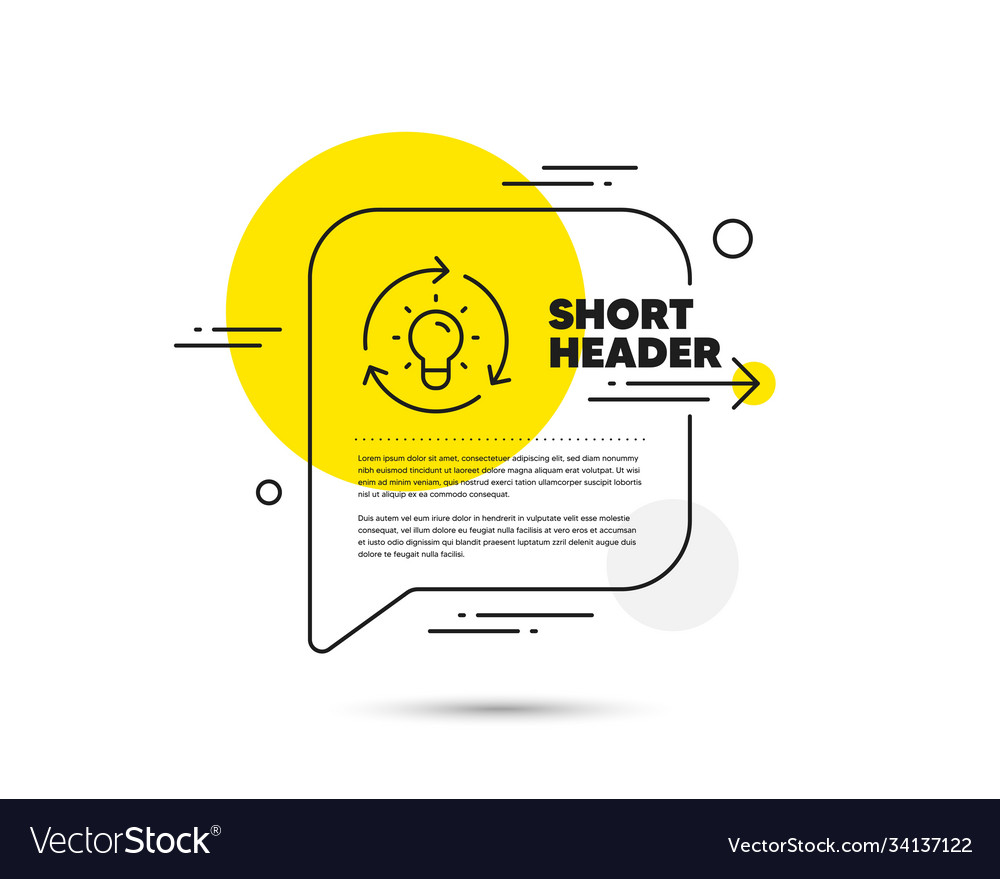Idea line icon lightbulb sign core value