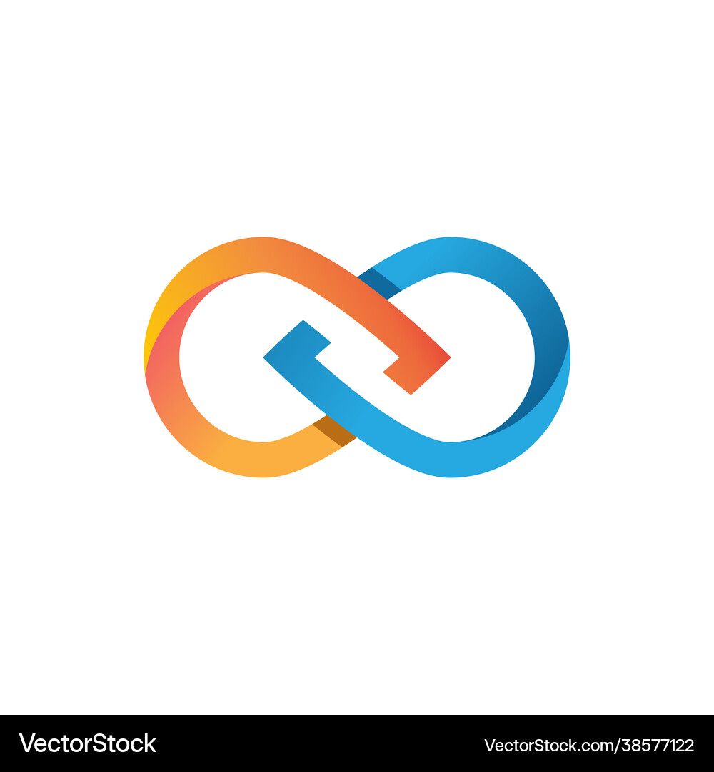 Infinity design icon Royalty Free Vector Image