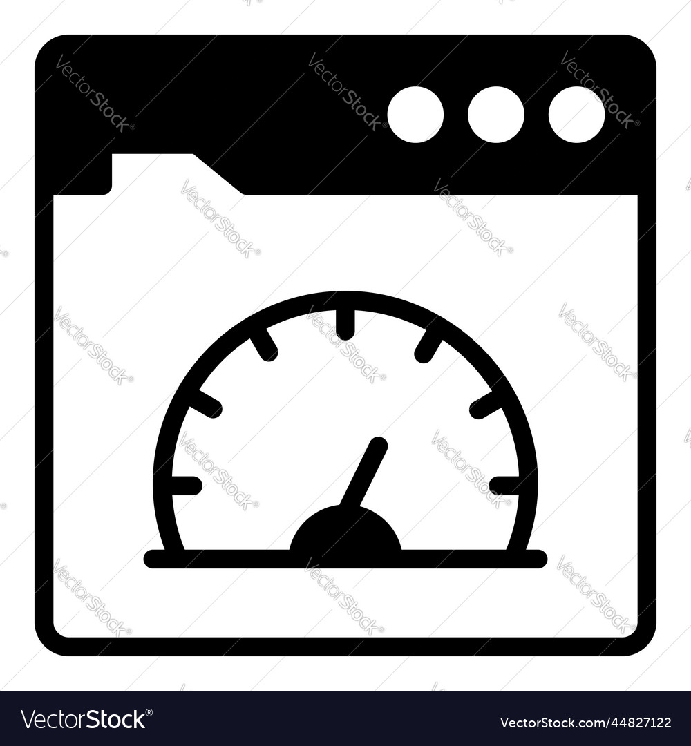 Performance icon user interface as a simple sign