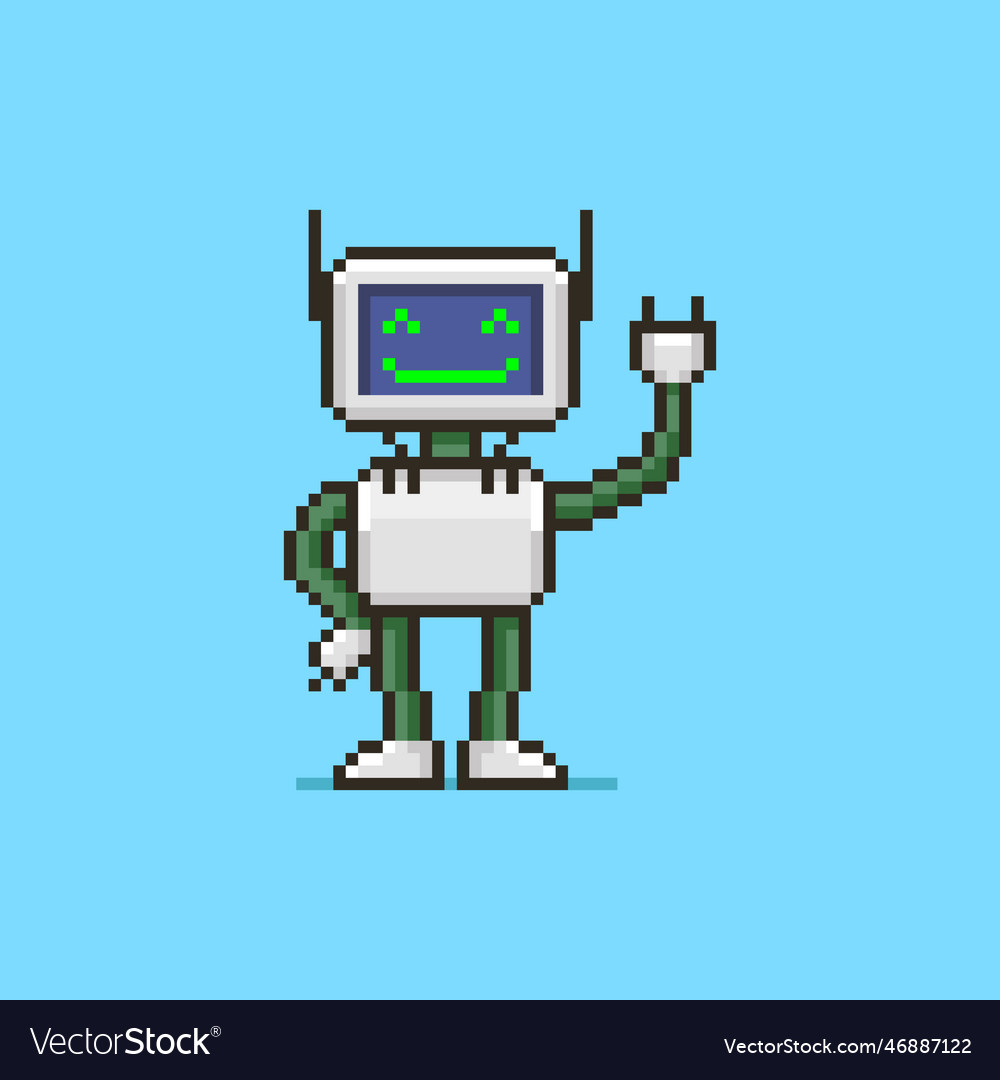 Robot with a display instead of face