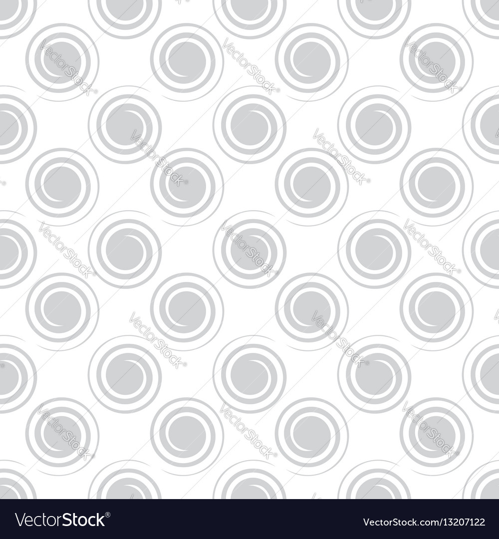 Seamless spiral pattern light gray color Vector Image