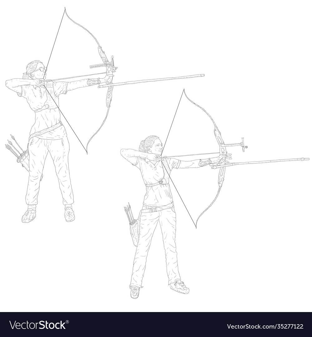 Set sketches silhouettes attractive female Vector Image Set sketches silhouettes attractive female