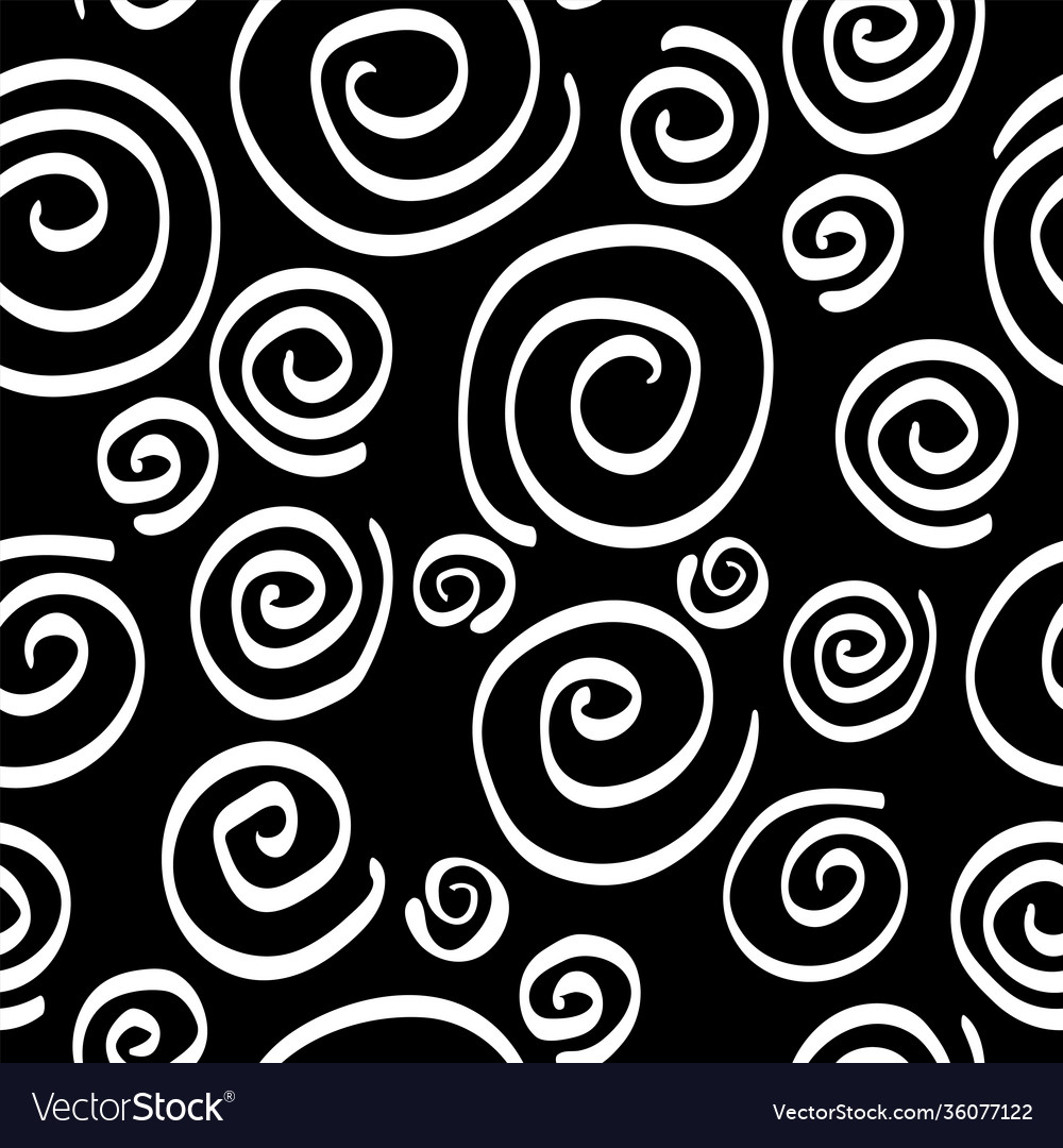 Spiral seamless pattern simple colorful vector image Spiral seamless pattern simple colorful