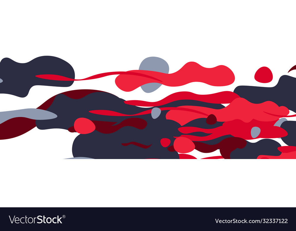 Trendy liquid style shapes abstract design