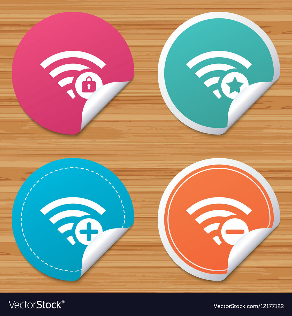 Wifi wireless network icons wi-fi add remove