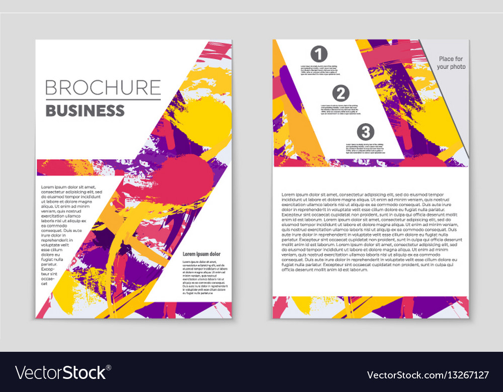 Abstract layout background set for art