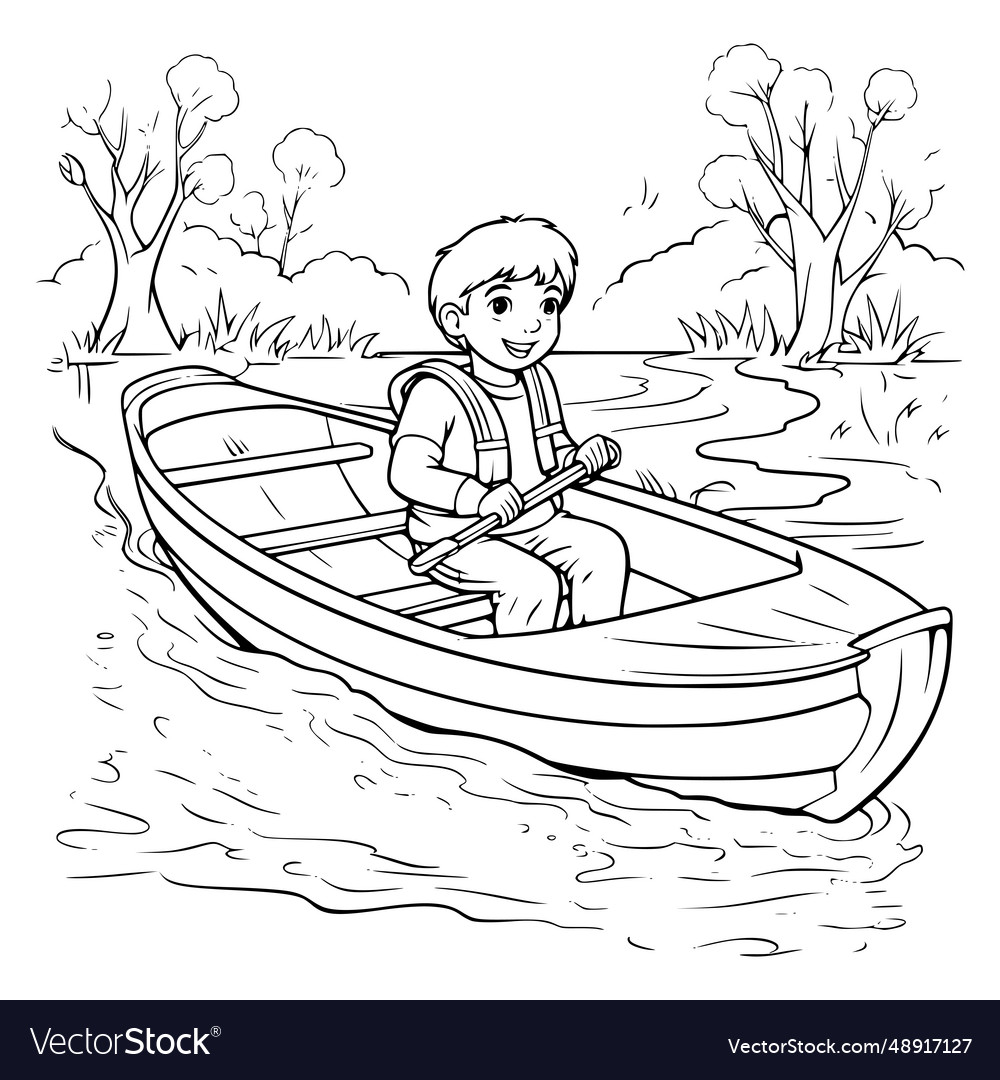 Boat Coloring Page