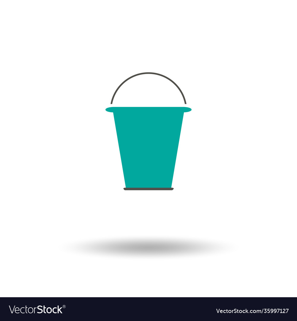 Bucket isolated icon design element