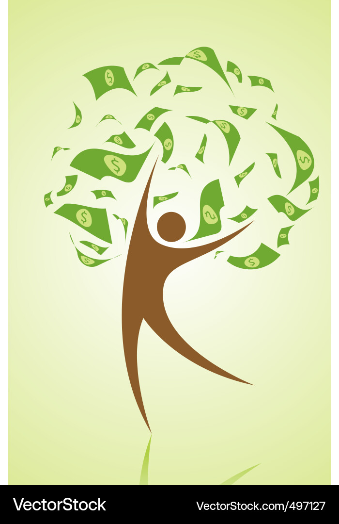 Money tree Royalty Free Vector Image - VectorStock