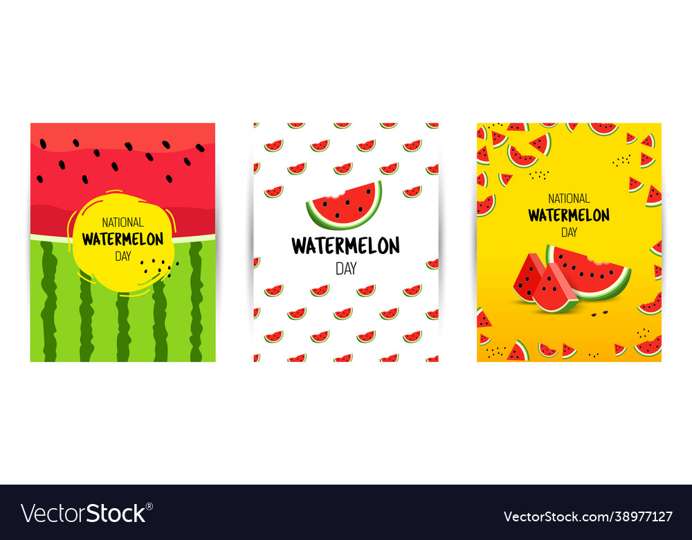 Postkarten für Wassermelonen-Tagesset Sommer