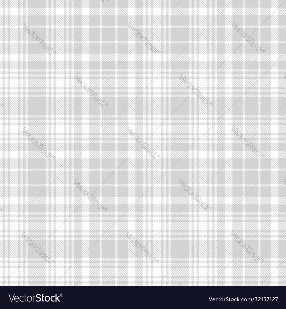 White Glen Plaid Pattern