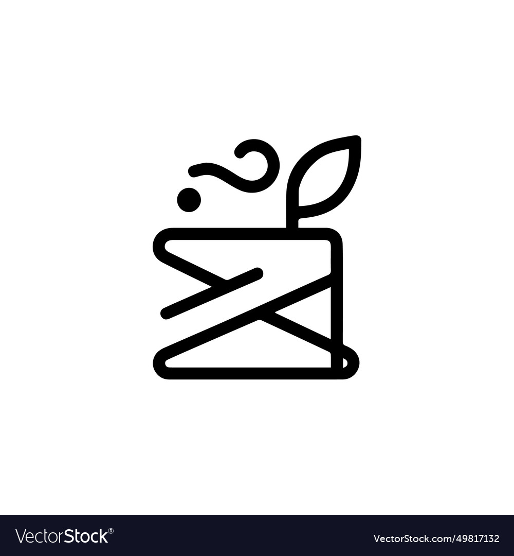 A minimalistic of an envelope with sprouting Vector Image A minimalistic of an envelope with sprouting