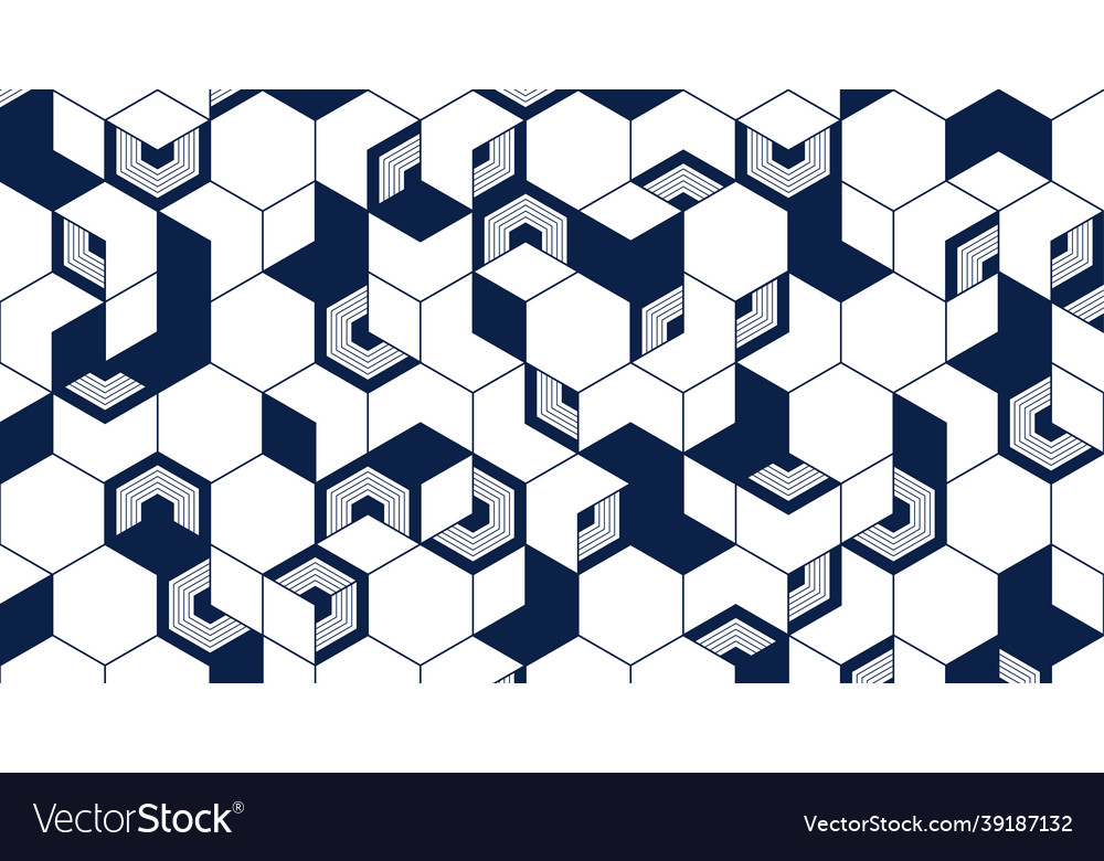 Abstract geometric lines cube background Vector Image Abstract geometric lines cube background