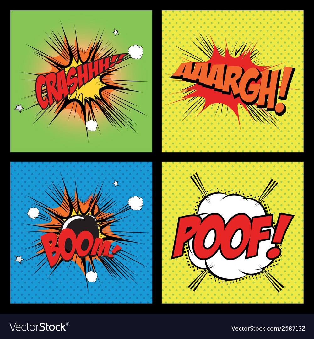Abstract pop art objects on a special background