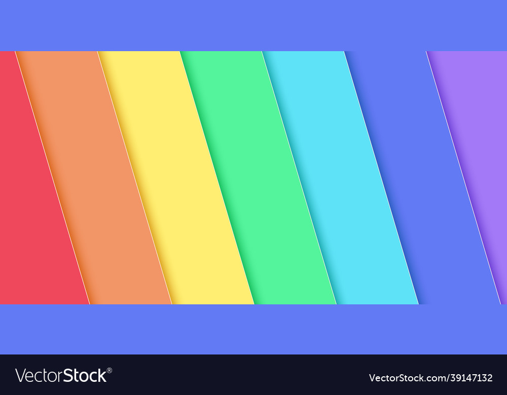 Abstract rainbow color diagonal overlay background vector image Abstract rainbow color diagonal overlay background