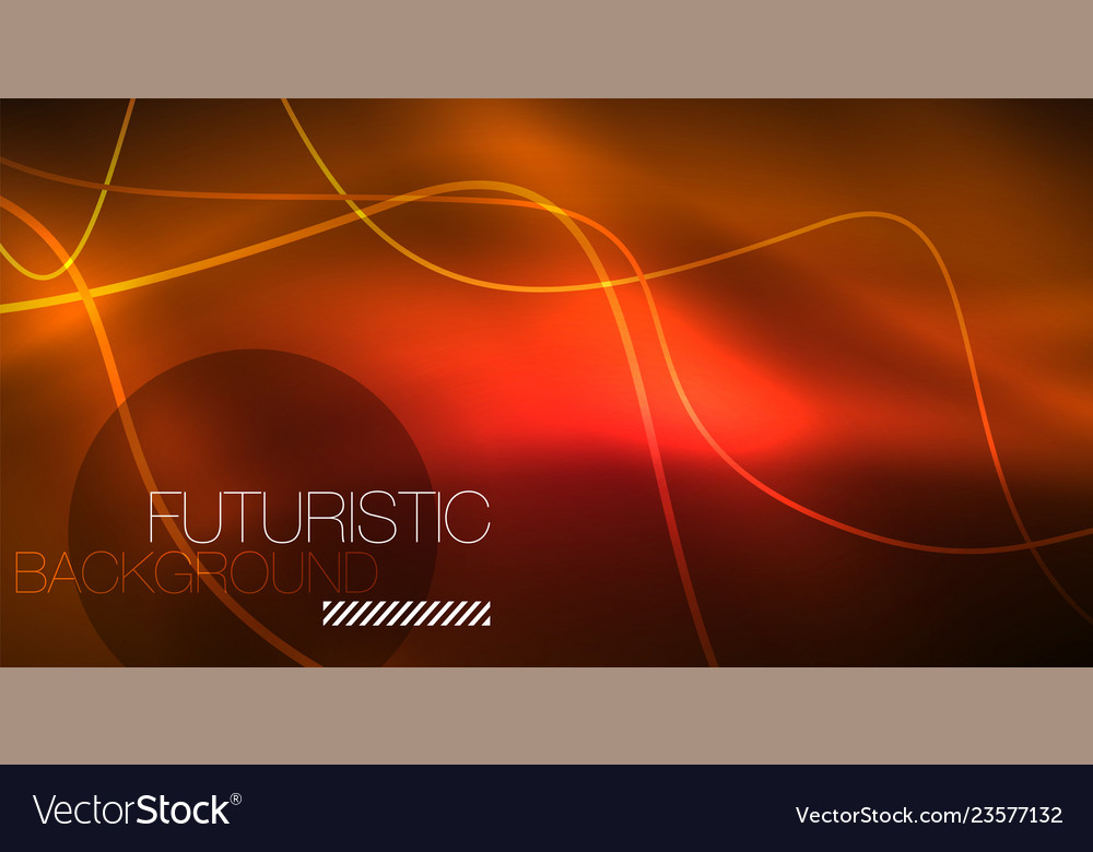 Abstract shiny glowinng color wave design element