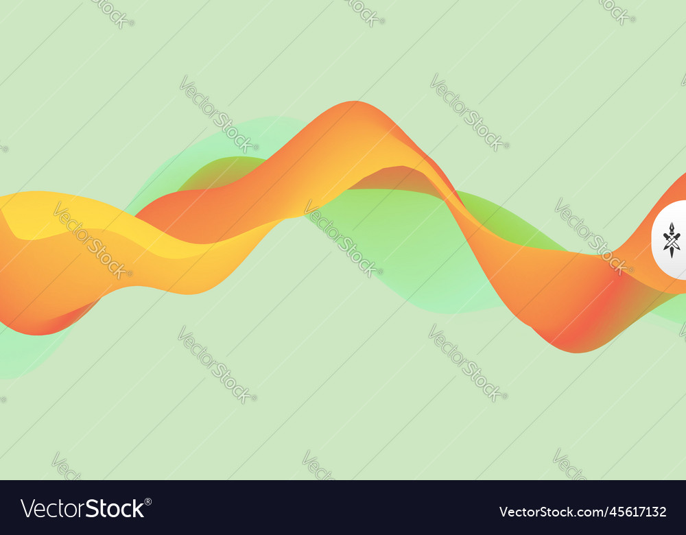 Abstract wavy background with modern gradient Vector Image Abstract wavy background with modern gradient