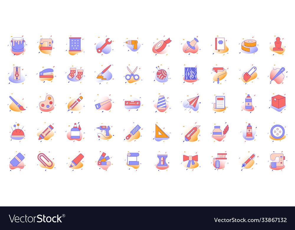 Art craft icon which can easily modify