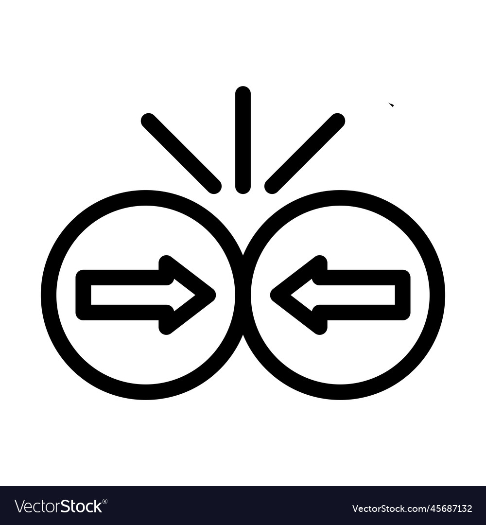 Collision Line Icon