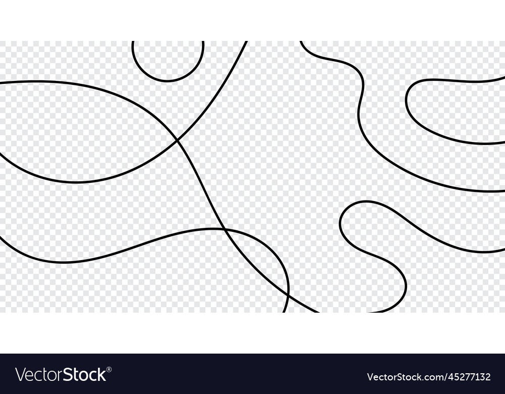 Curve waves pattern thin line wavy abstract vector image Curve waves pattern thin line wavy abstract