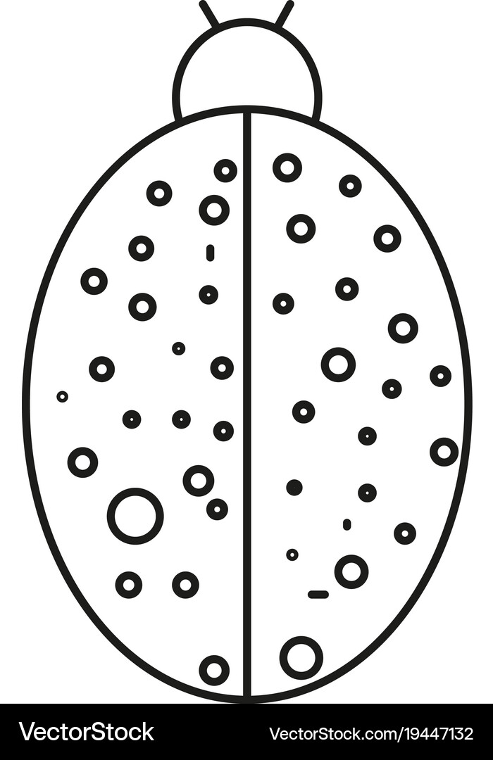 Lady bug icon Royalty Free Vector Image - VectorStock