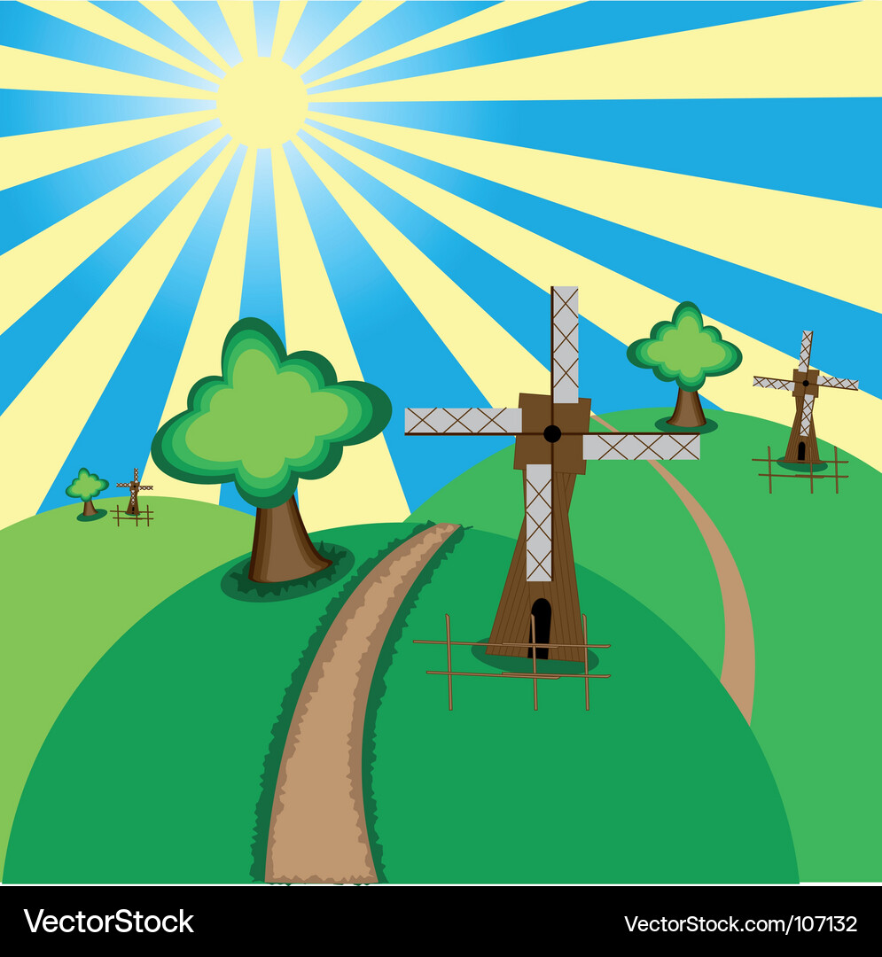 Mill Royalty Free Vector Image - VectorStock