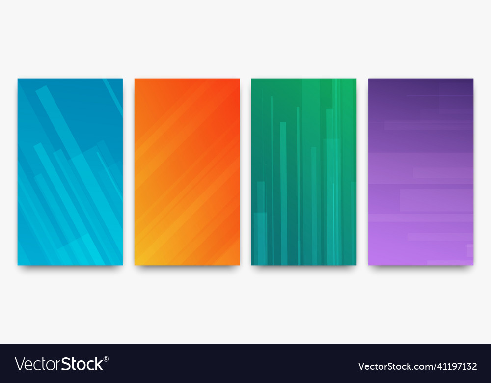 Modern colorful gradient background with lines vector image Modern colorful gradient background with lines