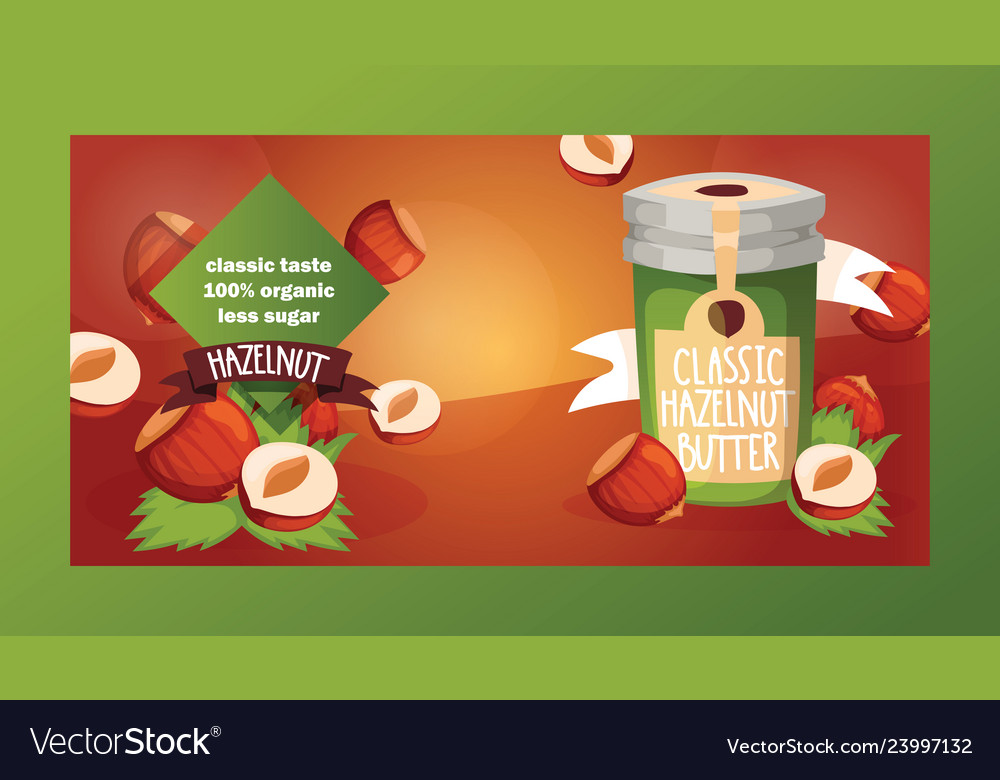 Nut nutshell of hazelnut with butter chocolate vector image Nut nutshell of hazelnut with butter chocolate