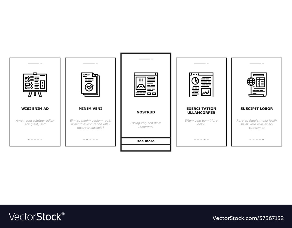 Reports documentation onboarding icons set