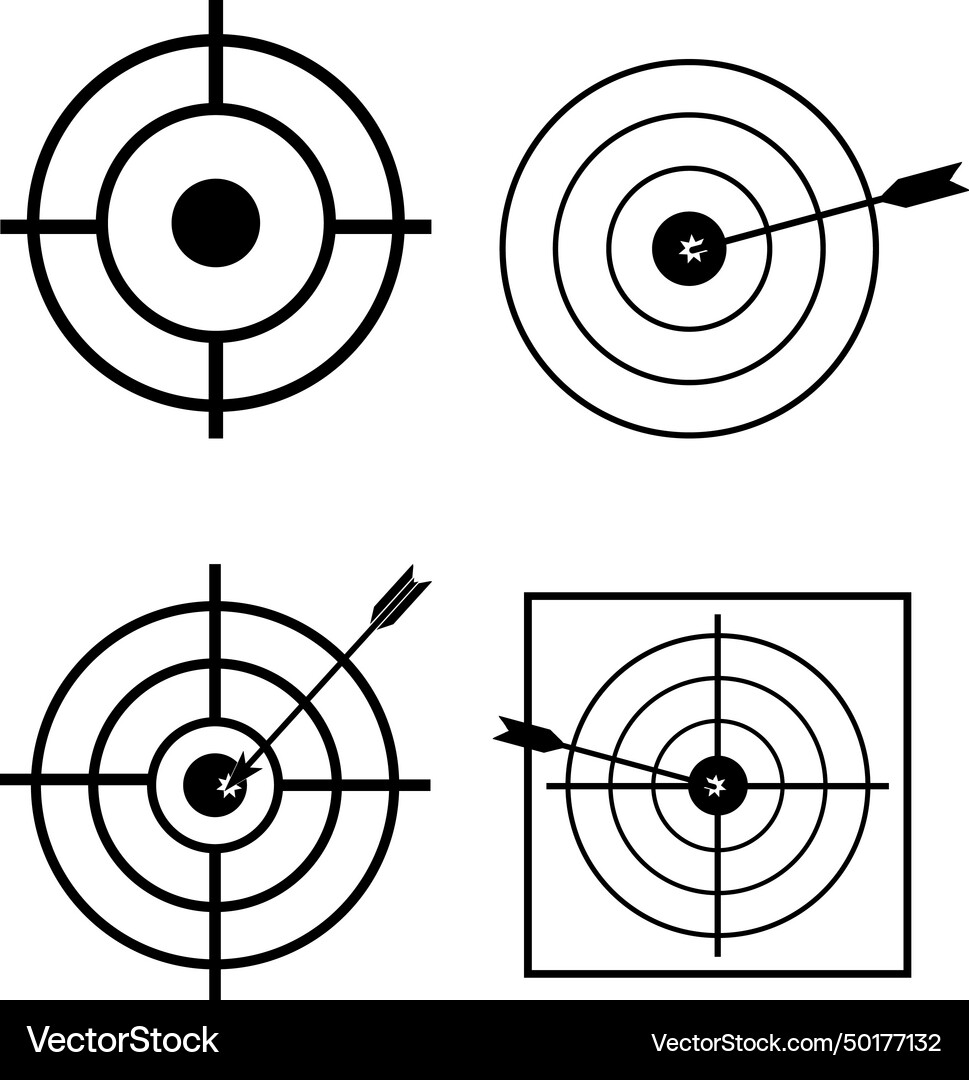 Target icon Royalty Free Vector Image - VectorStock