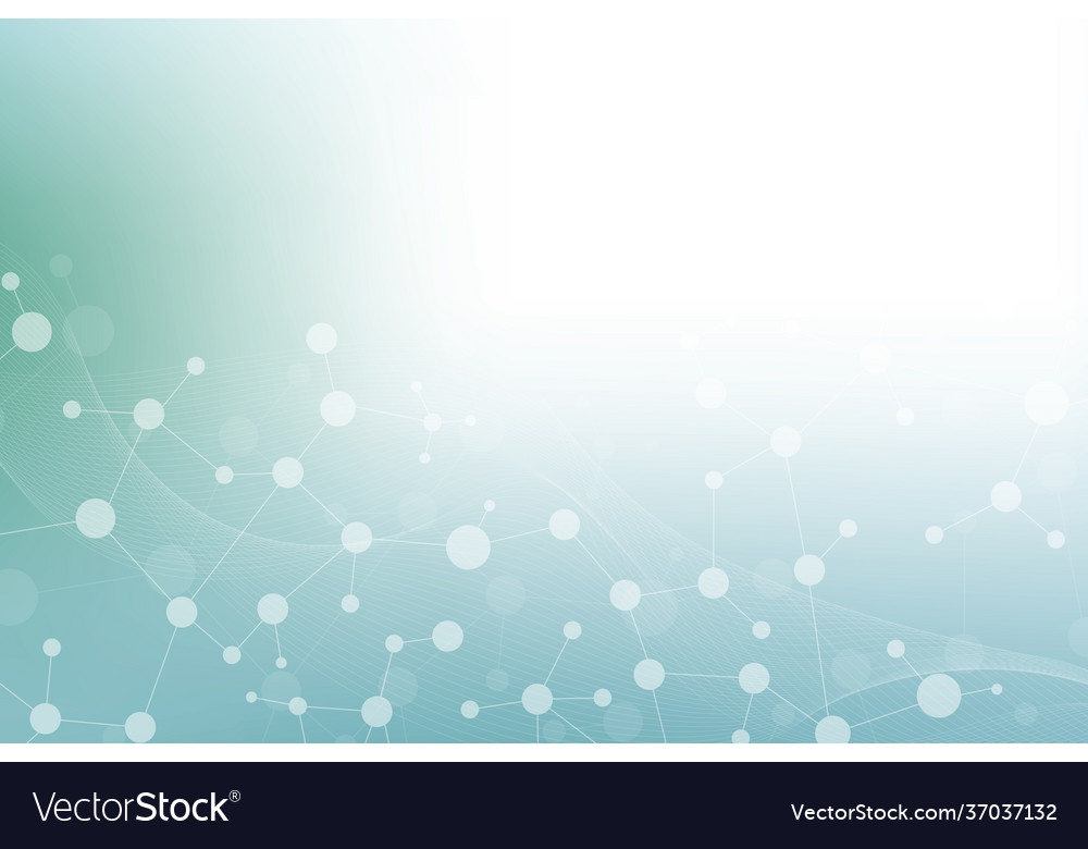 Technology structure molecular connect elements vector image Technology structure molecular connect elements