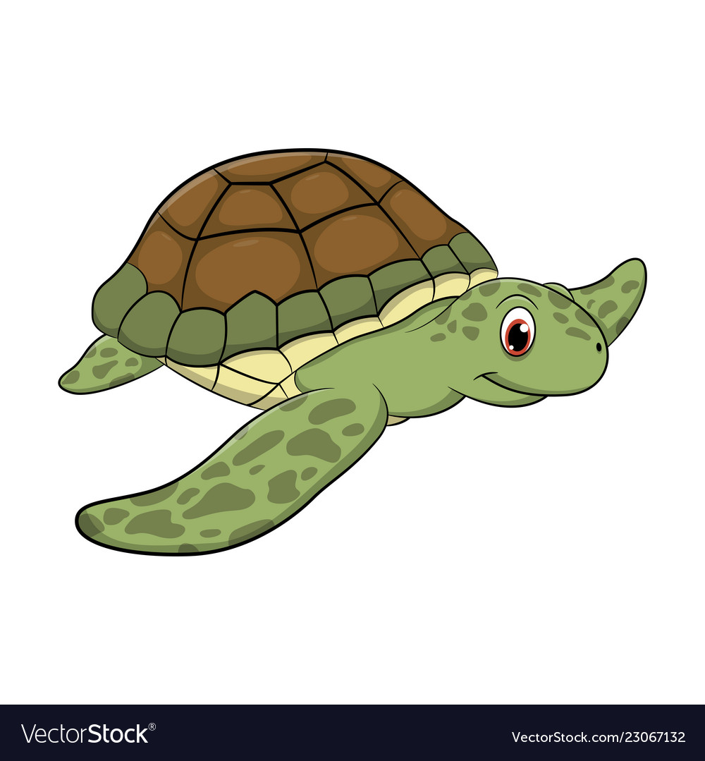 Illustration about Vector illustration of Cartoon turtle running.  Illustration of turtle, green, reptile - 50… | Cartoon turtle, Cute turtle  cartoon, Turtle drawing