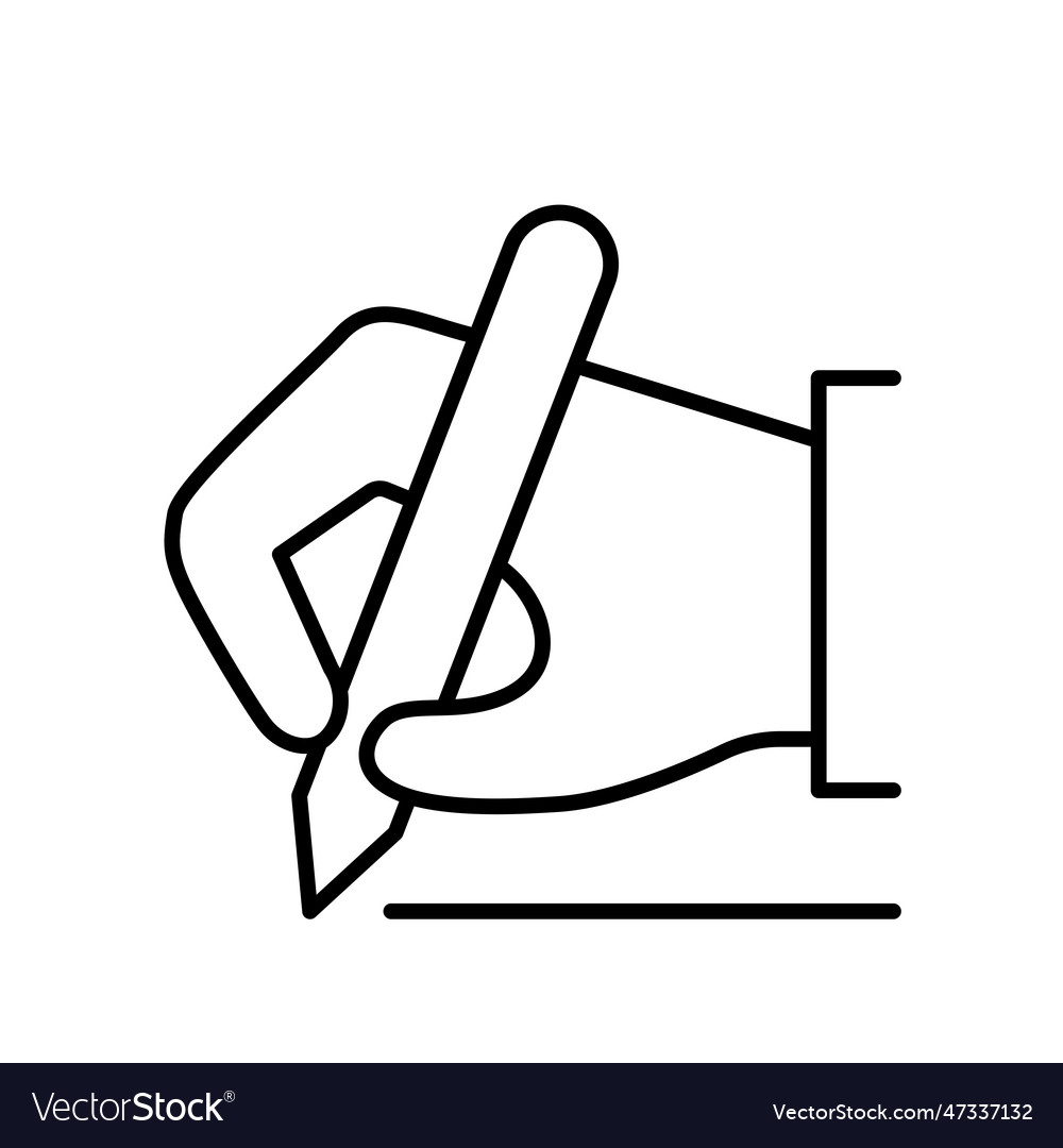 Writing icon Royalty Free Vector Image - VectorStock